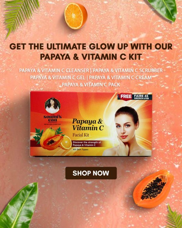 Papaya & Vitamin C Facial Kit | The Soumi's Can Product